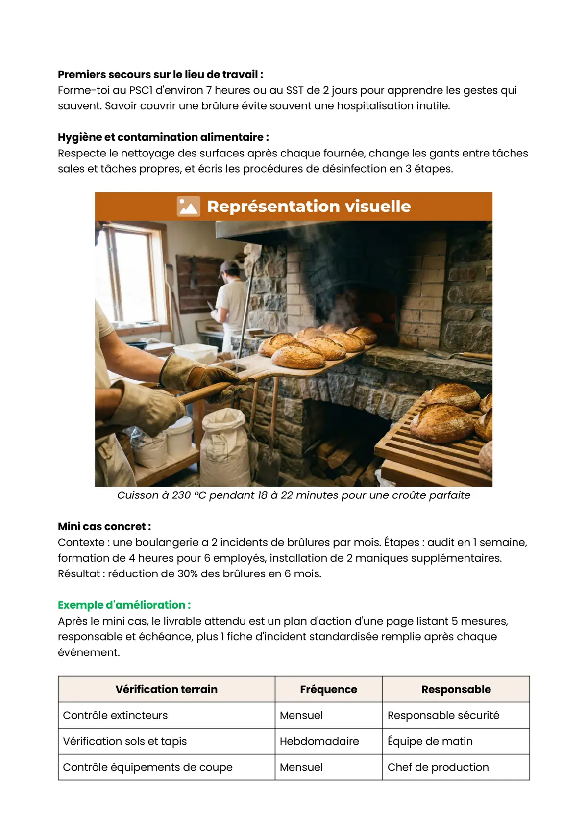 Example Fiche de Révision CAP Boulanger